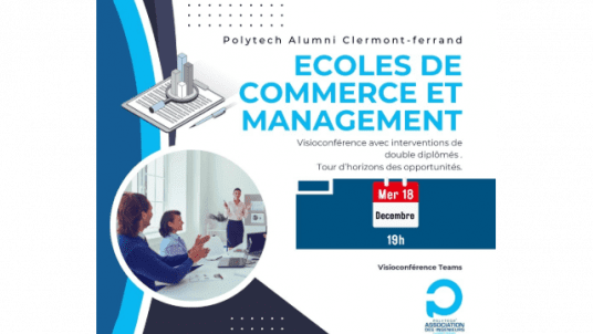  CONFÉRENCE EN LIGNE : ÉCOLES DE COMMERCE ET MANAGEMENT