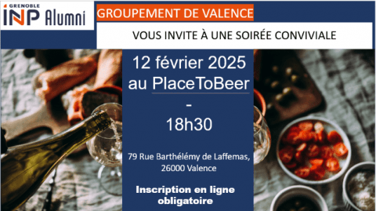 Afterwork, mercredi 12 février avec le groupement de Valence