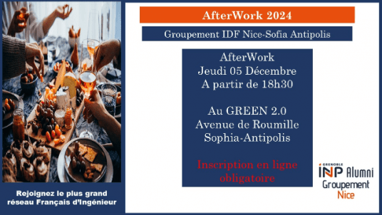 Afterwork INP Grenoble à Sofia Antipolis