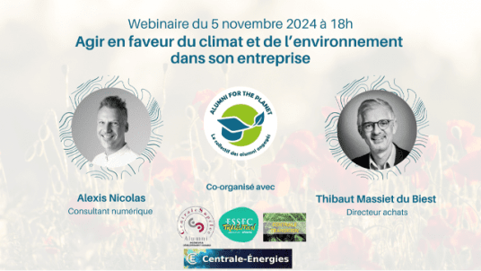 Webinaire "Agir en faveur du climat et de l'environnement dans son entreprise"